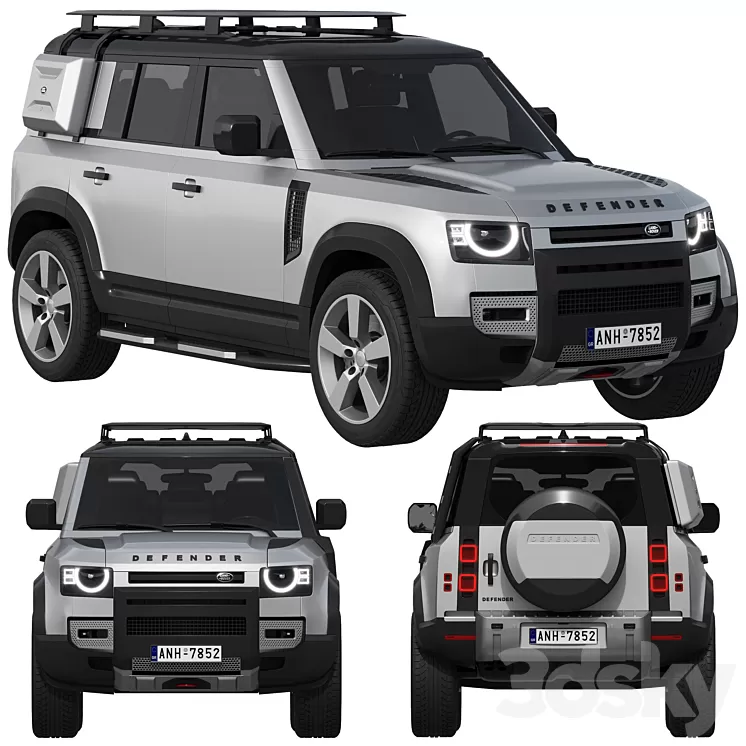 Land Rover Defender EXPLORER PACK 3D Model Free