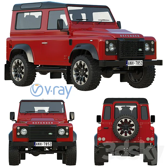 Land Rover Defender Works V8 3D Model