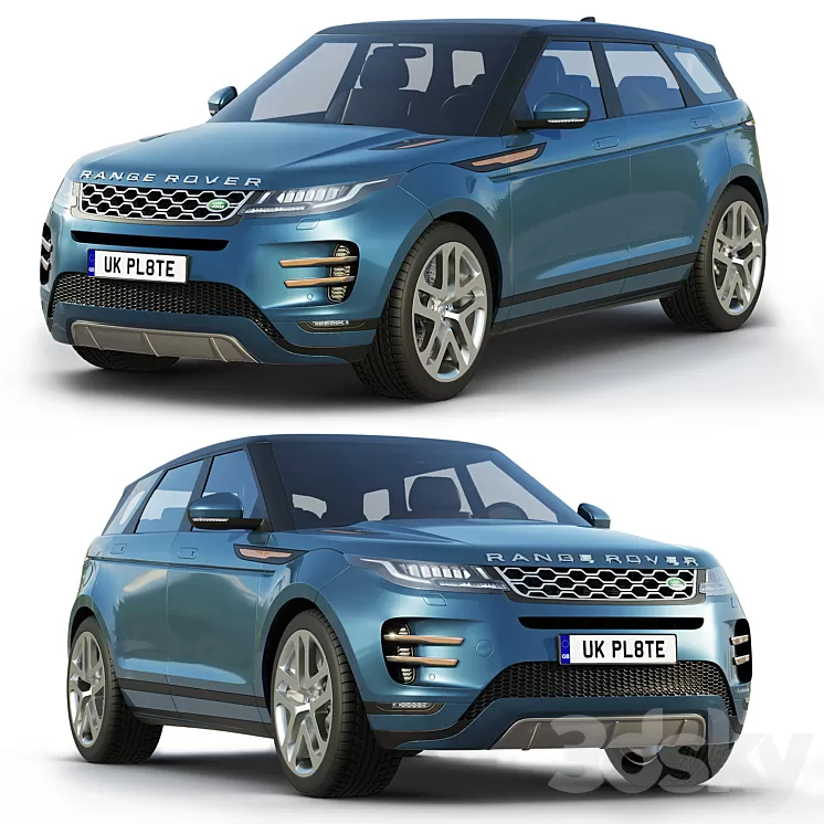 Land Rover Range Rover Evoque R-dynamic 2019 3D Model
