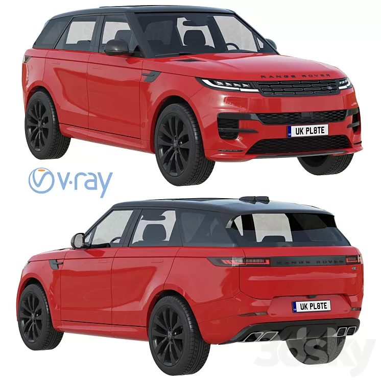 Land Rover Range Rover Sport 2023 3D Model Free