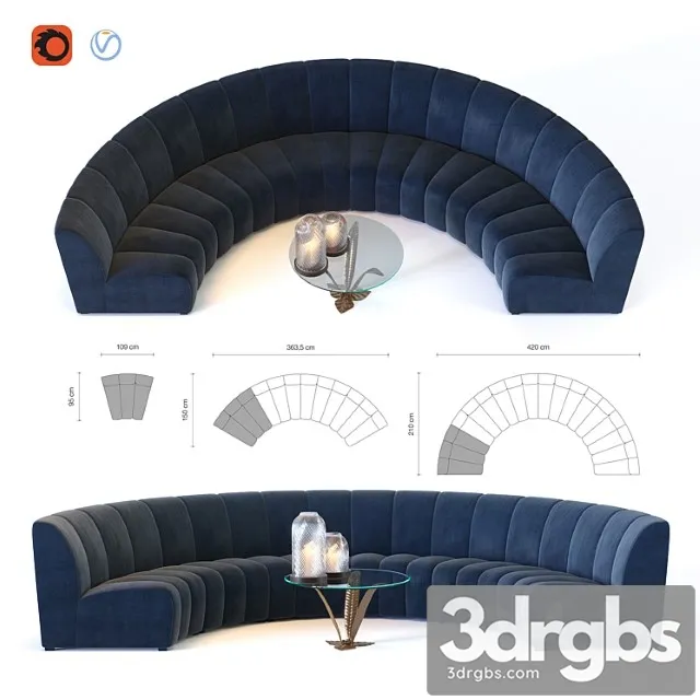 Lando Sofa 3D Model Free