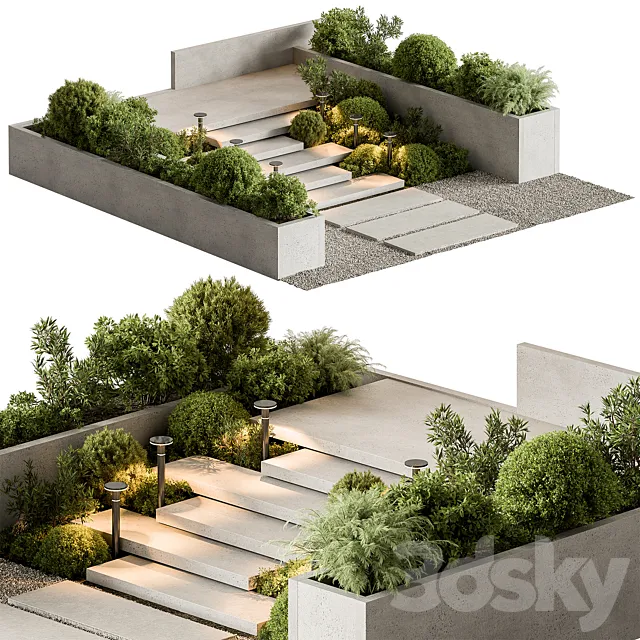 Landscape Furniture stairs - Set 100 Free Download