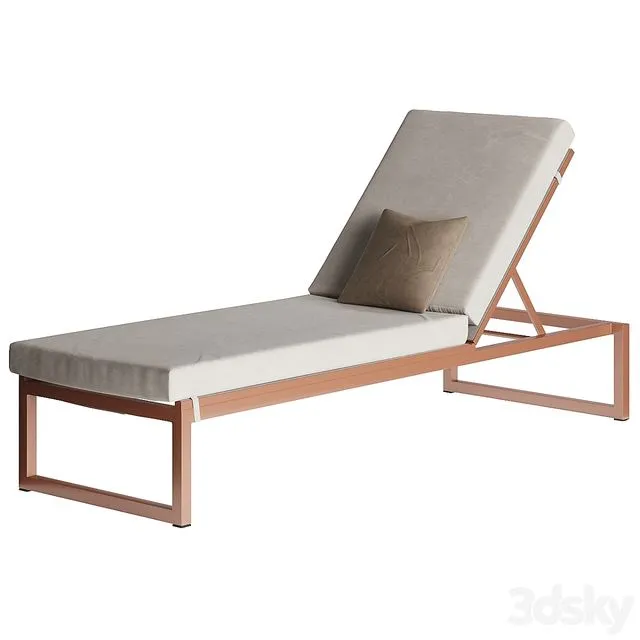 Landscape Single Lounger by Kettal 3D Model