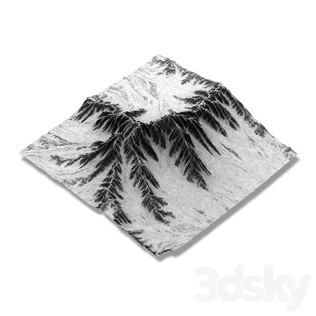 Landscapes of the mountains 3D Model