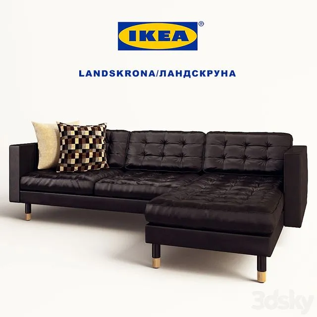 Landskrona Sofa 3 Seater Sofa 3-seater corner 3D Model