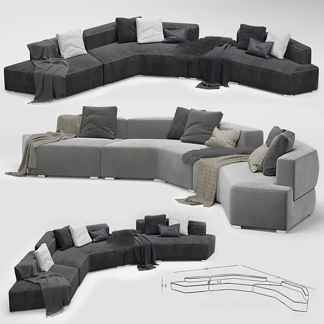 Landslide Sofa 3DModel