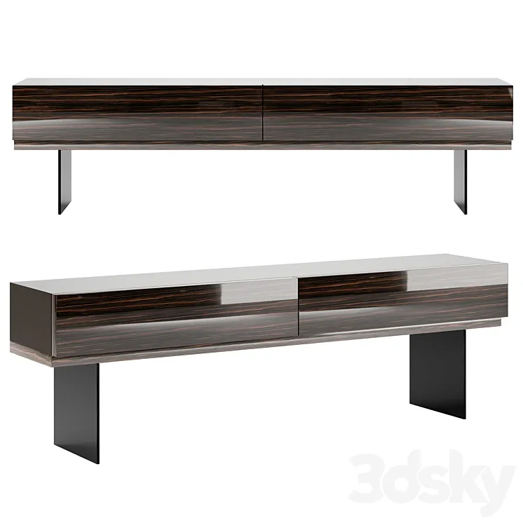 Lang Console & Sideboard by Minotti 3D Model Free