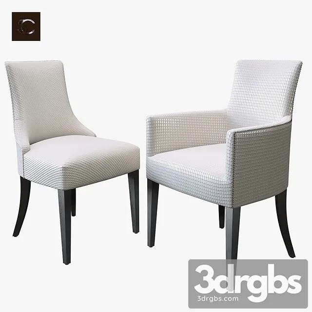 Langham Dining Carver Chair 3D Model Free