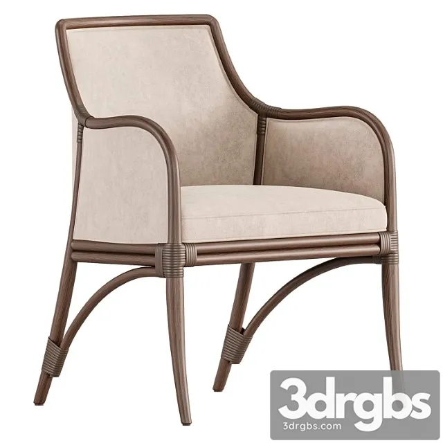 Lantana Armchair By Mcguire Originals 2 3D Model Free