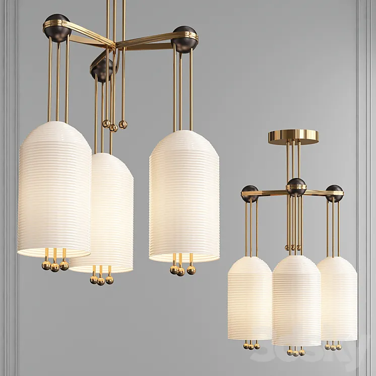 LANTERN 3 PENDANT 3D Model Free