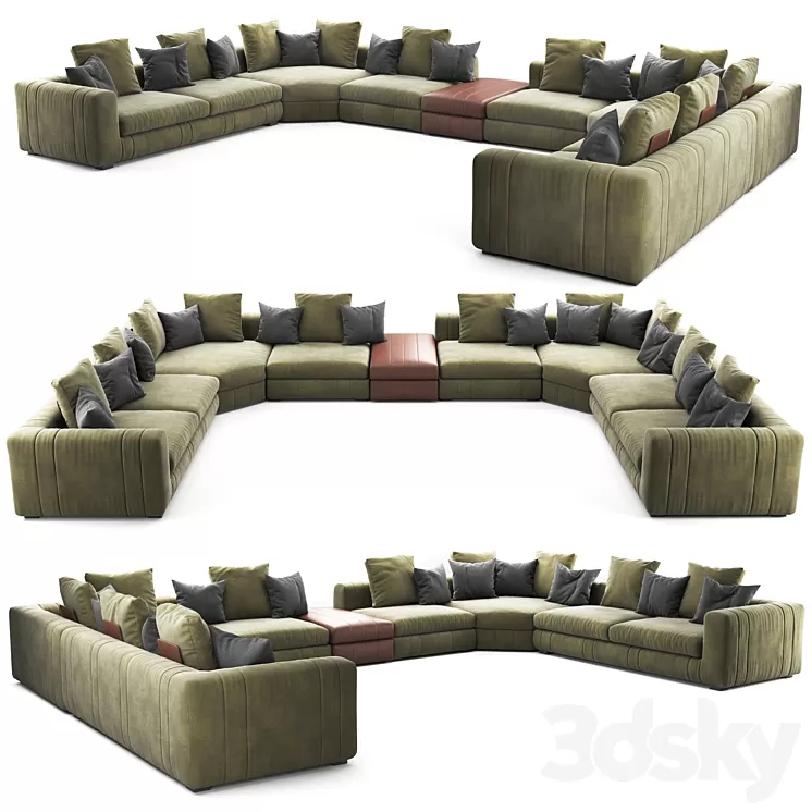 Lapo Moduler Sofa V0l-2 3D Model