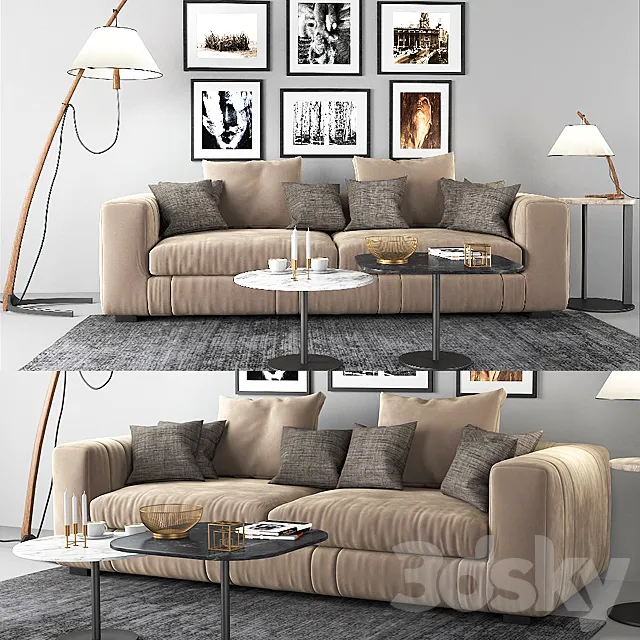 Lapo Sofa 3D Model