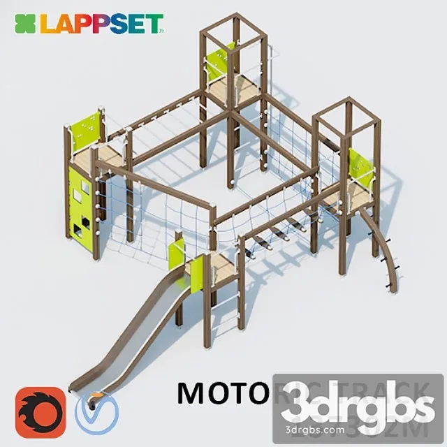 Lappset motoric track 137302m 3D Model Free