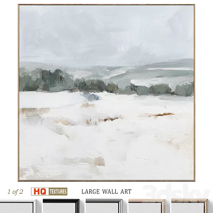 Large Abstract Neutral Textural Wall Art C-735