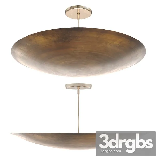 Large Alta Brass Dome Chandelier By Lawson Fenning 3D Model Free