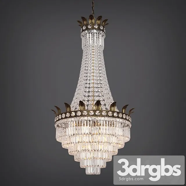 Large Antique Chandelier 3D Model Free