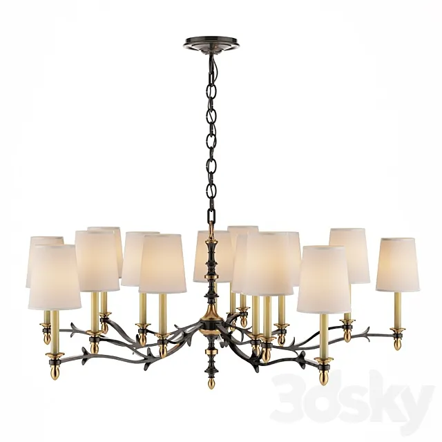 Large Chandler Chandelier 3D Model