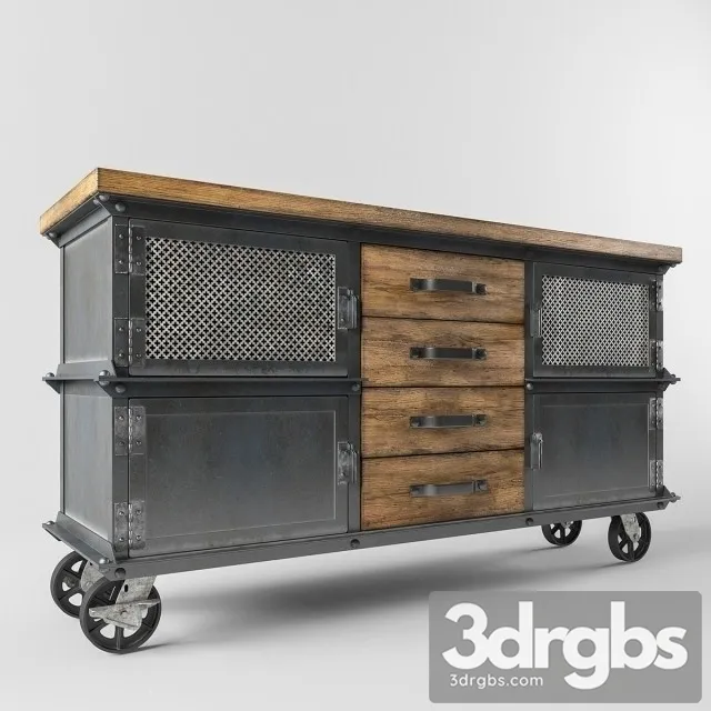 Large Ellis Console 3D Model Free