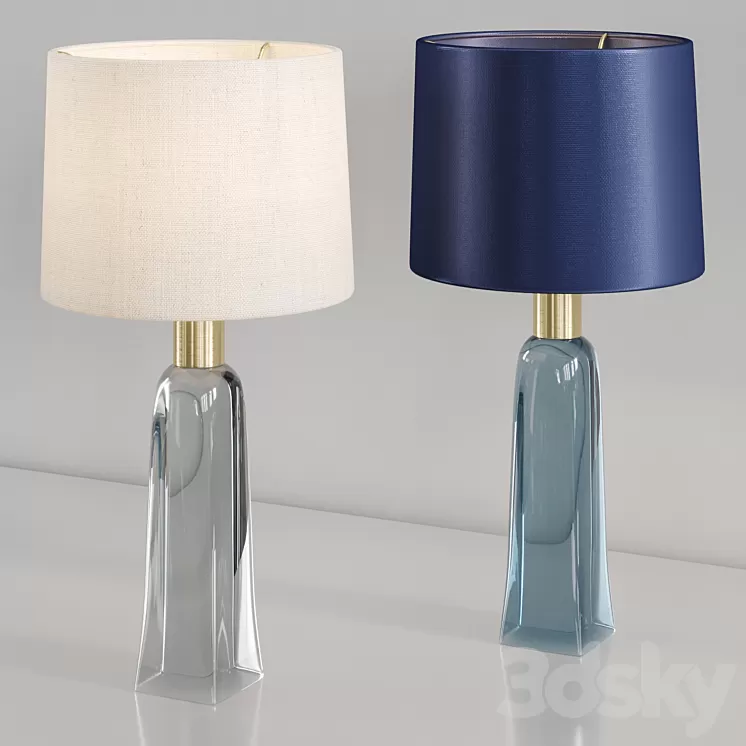 Large Fitzgerald lamp Porta Romana 3D Model