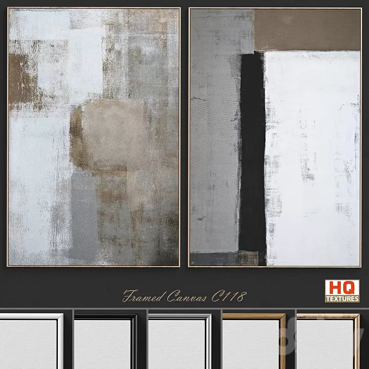 Large Living Room Wall Art C-118 3D Model