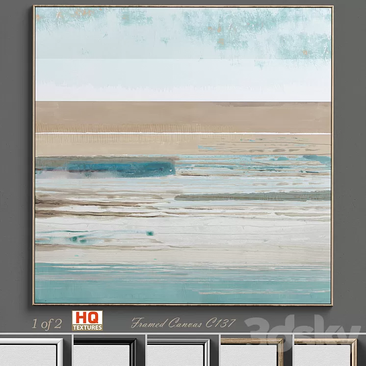 Large Living Room Wall Art C-137 3D Model