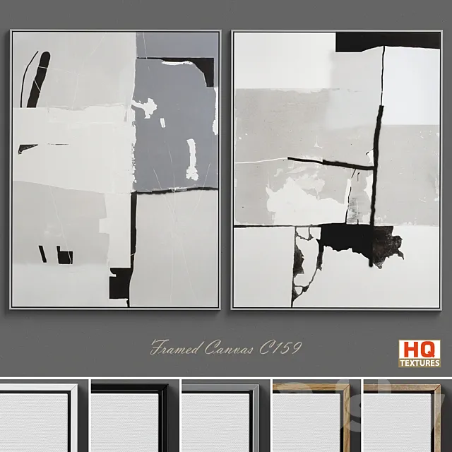 Large Living Room Wall Art C-159 3D Model