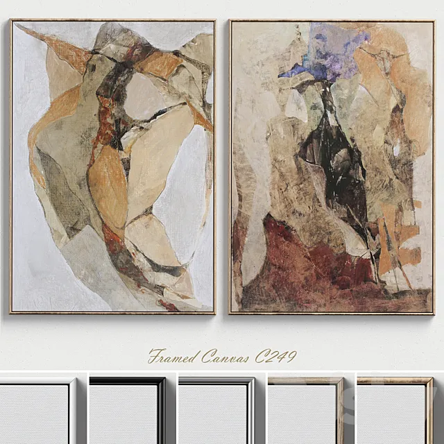 Large Living Room Wall Art C-249 3D Model