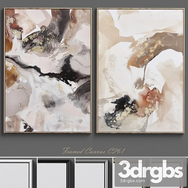 Large Living Room Wall Art C 261 3D Model Free