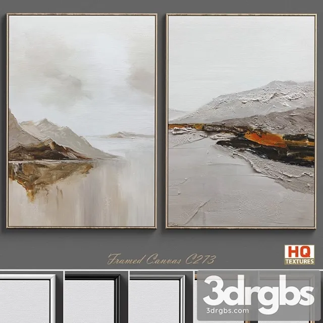 Large Living Room Wall Art C 273 3D Model Free