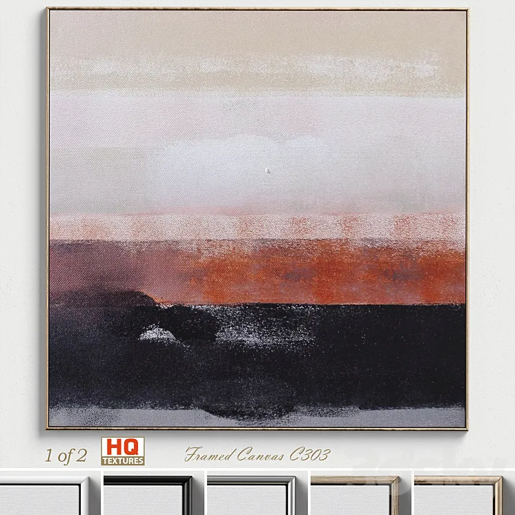 Large Living Room Wall Art C-303 3D Model Free