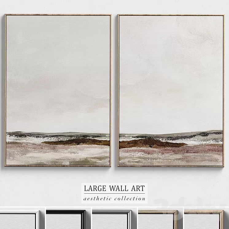 Large Living Room Wall Art C-311 3D Model