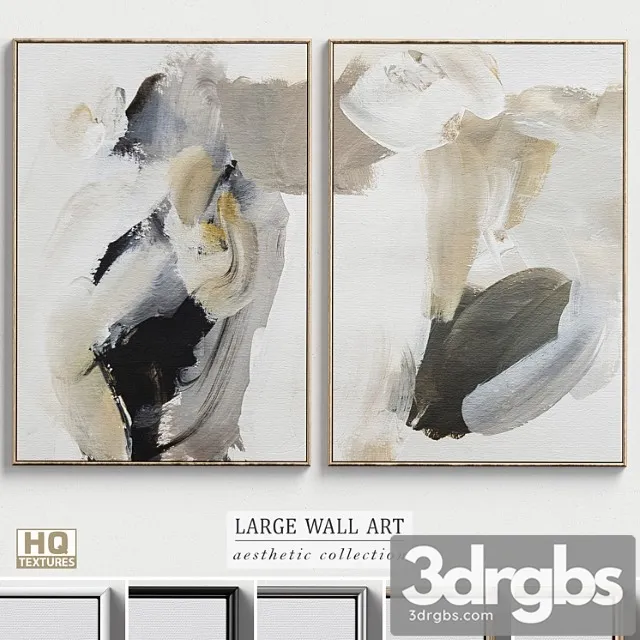 Large Living Room Wall Art C 318 3D Model Free