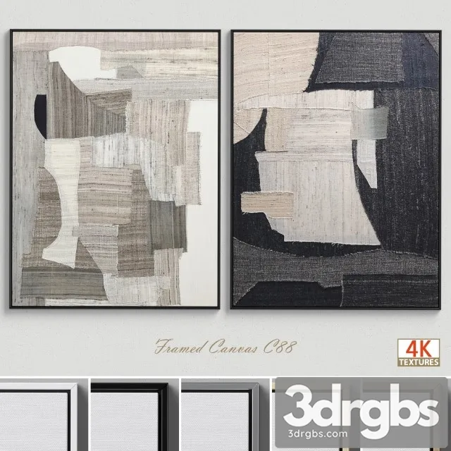 Large Living Room Wall Art C 88 3D Model Free
