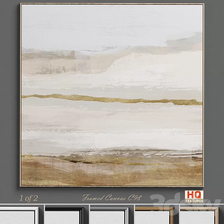 Large Living Room Wall Art C-98 3D Model