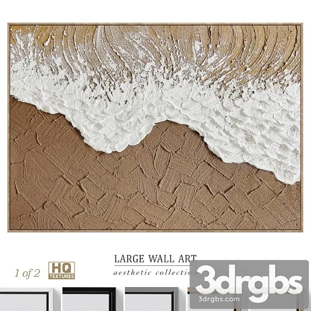 Large Panoramic Relief Plaster Wall Art C 837 3D Model Download
