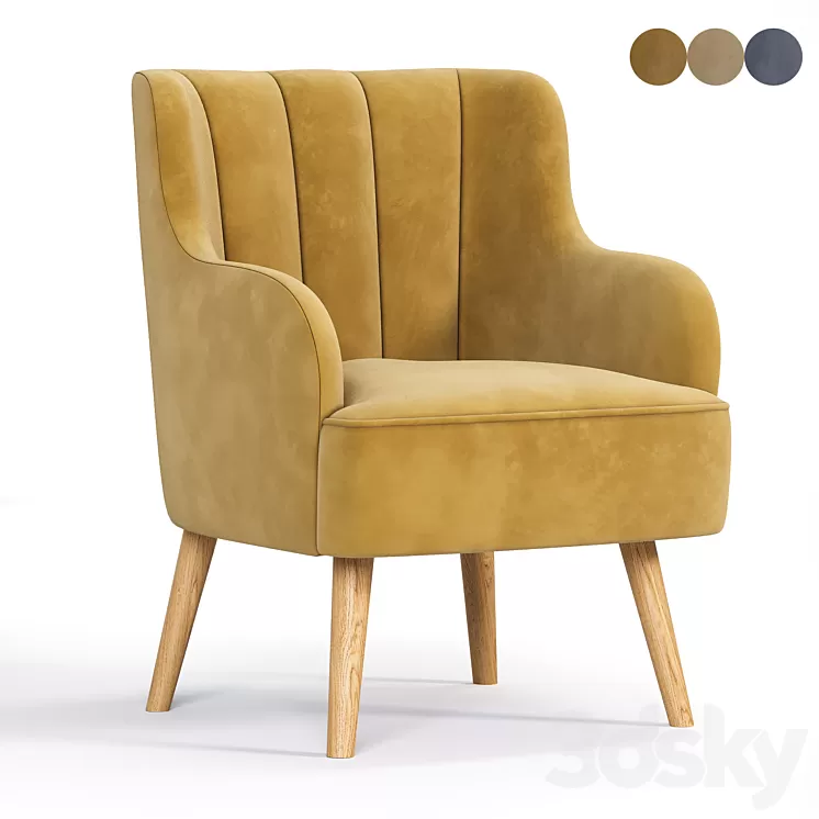 Larni Armchair 3D Model Free