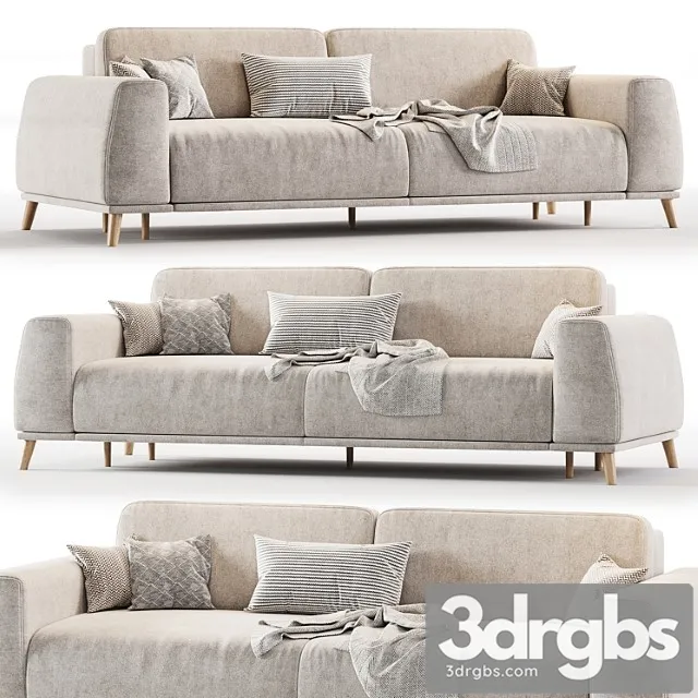 Laronso Divan Lawrence Sofa 3D Model Free