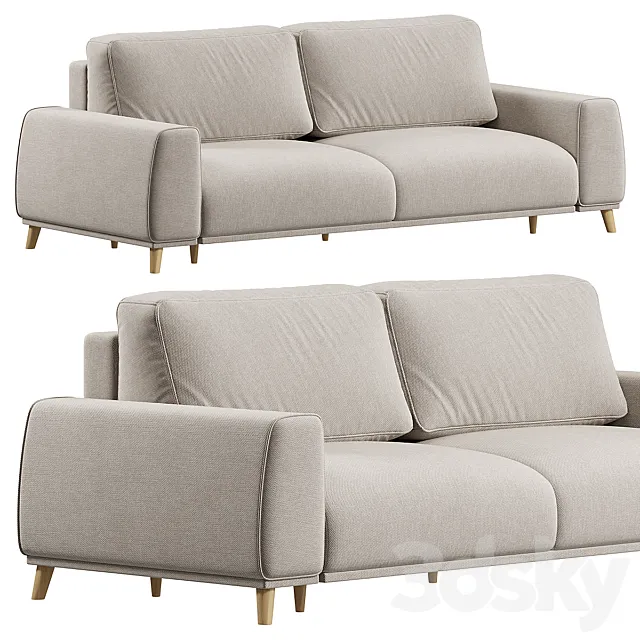 Laronso Sofa Laronso Soft Latte 3D Model