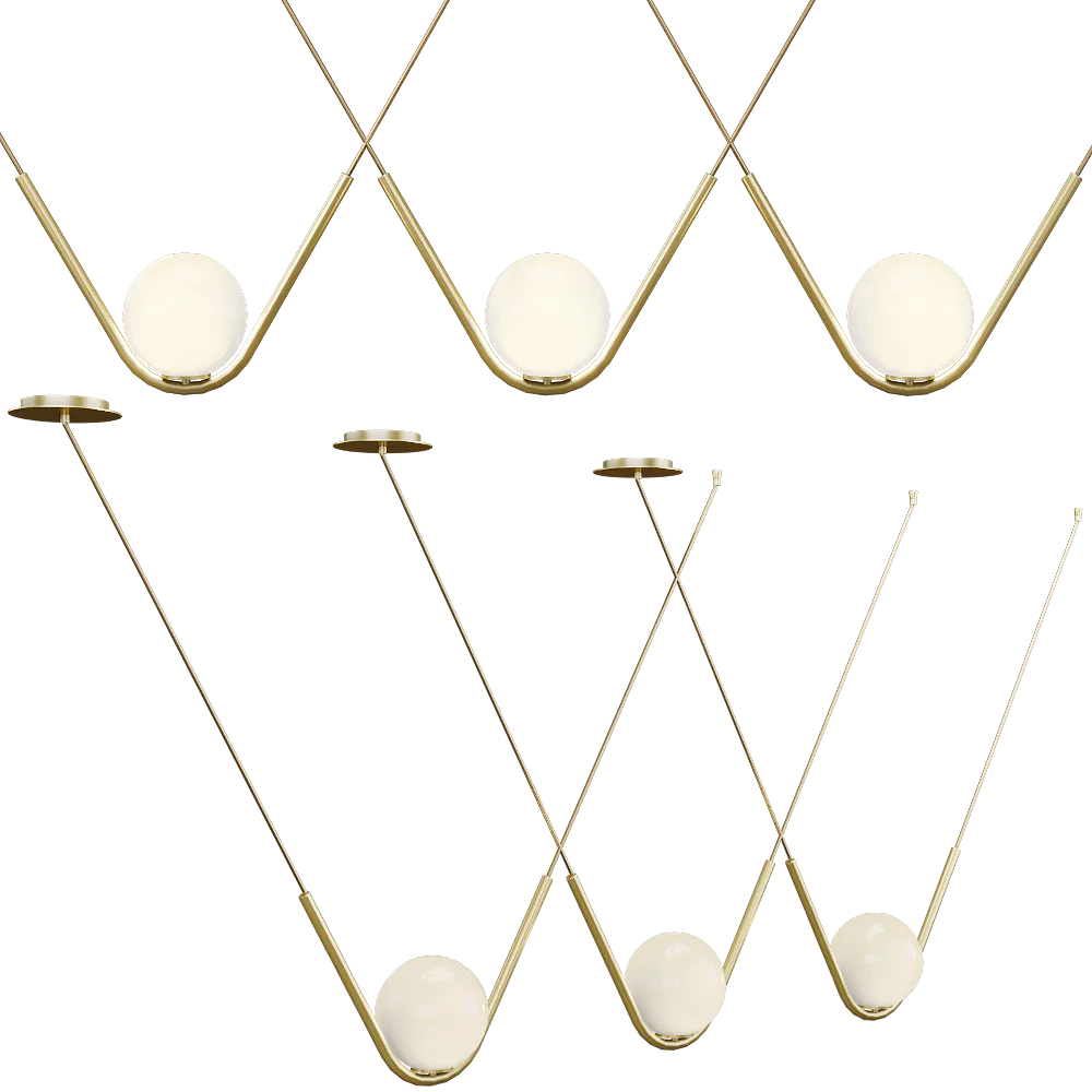 Larose Guyon - Pendant lamp Perle 1 Trio 3D Model