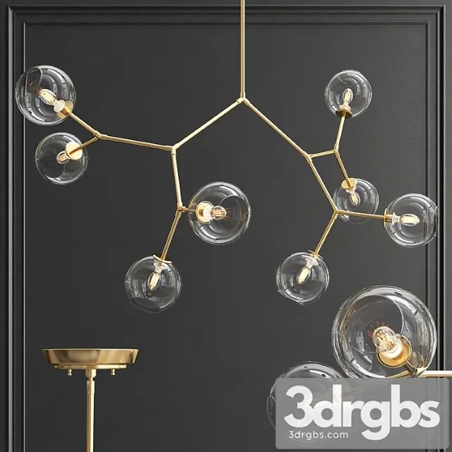 Larry 8 Light Sputnik Chandelier 3D Model Free