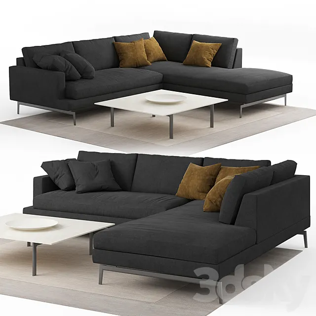 Larsen Verzelloni Corner Sofa 3D Model