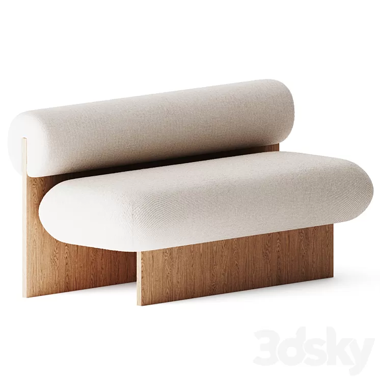 L'Art Double Lounge Chair by Fomu 3D Model