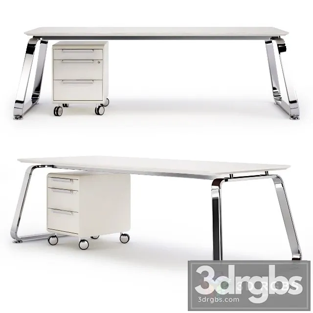 Las 70 Scrivanie Table 3D Model Free