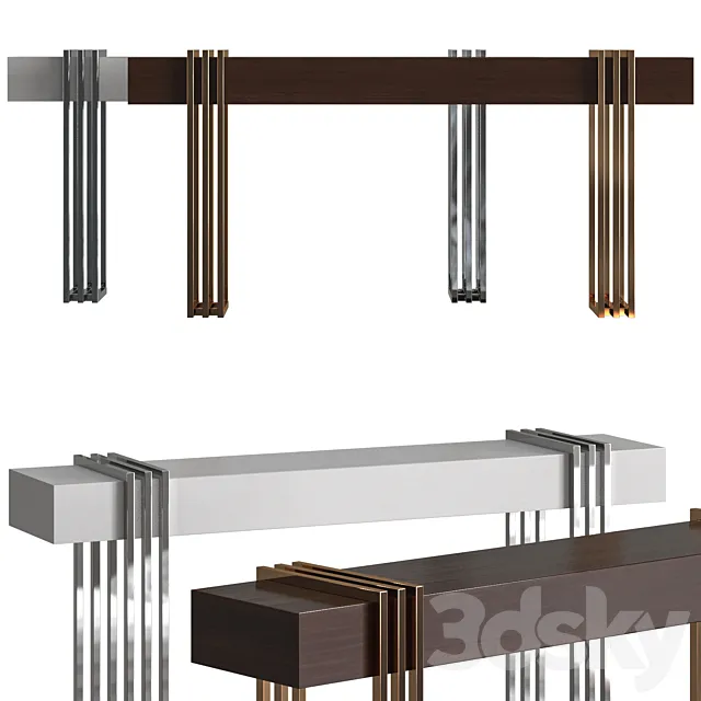 Laskasas Evelyn Console Table 3DModel