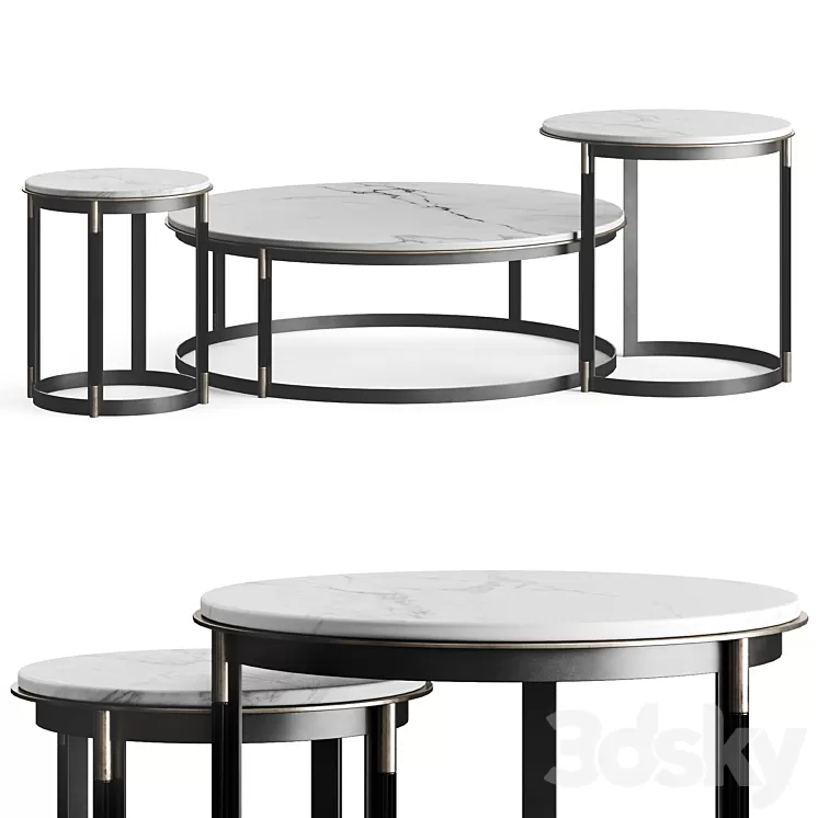 Laskasas Lyssa Coffee Table 3D Model