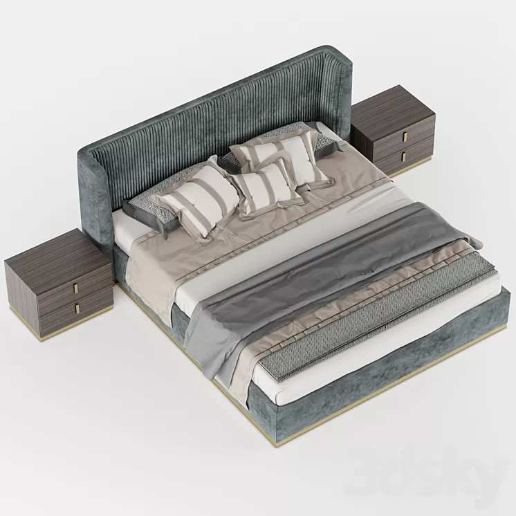 Laskasas MIUZZA bed 3D Model