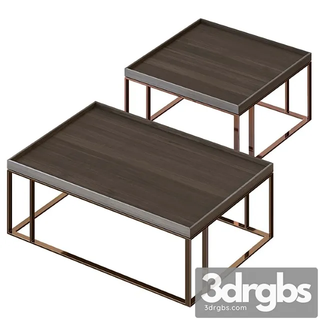 Laskasas raw coffee tables 2 3D Model Free