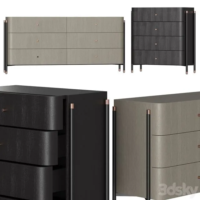 Laskasas rossie sideboard 3D Model