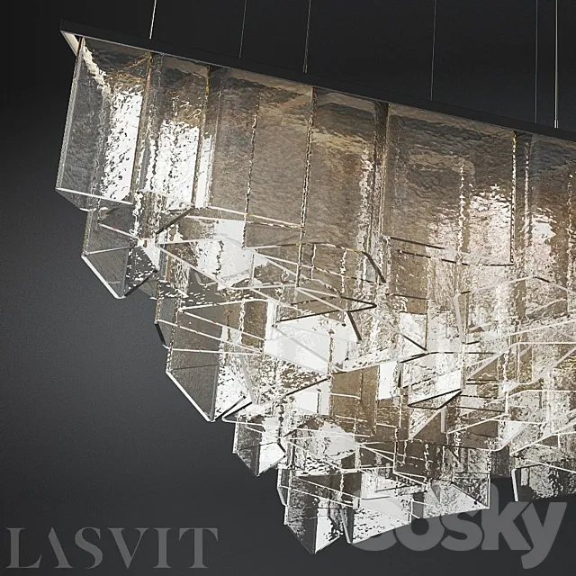 Lasvit - light sculpture a chandelier. 3D Model