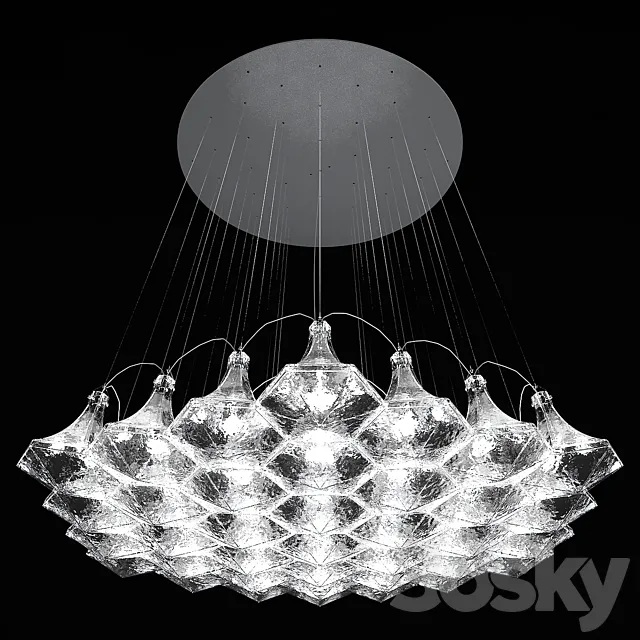 Lasvit_Facet Sculpture Cluster 37 3D Model